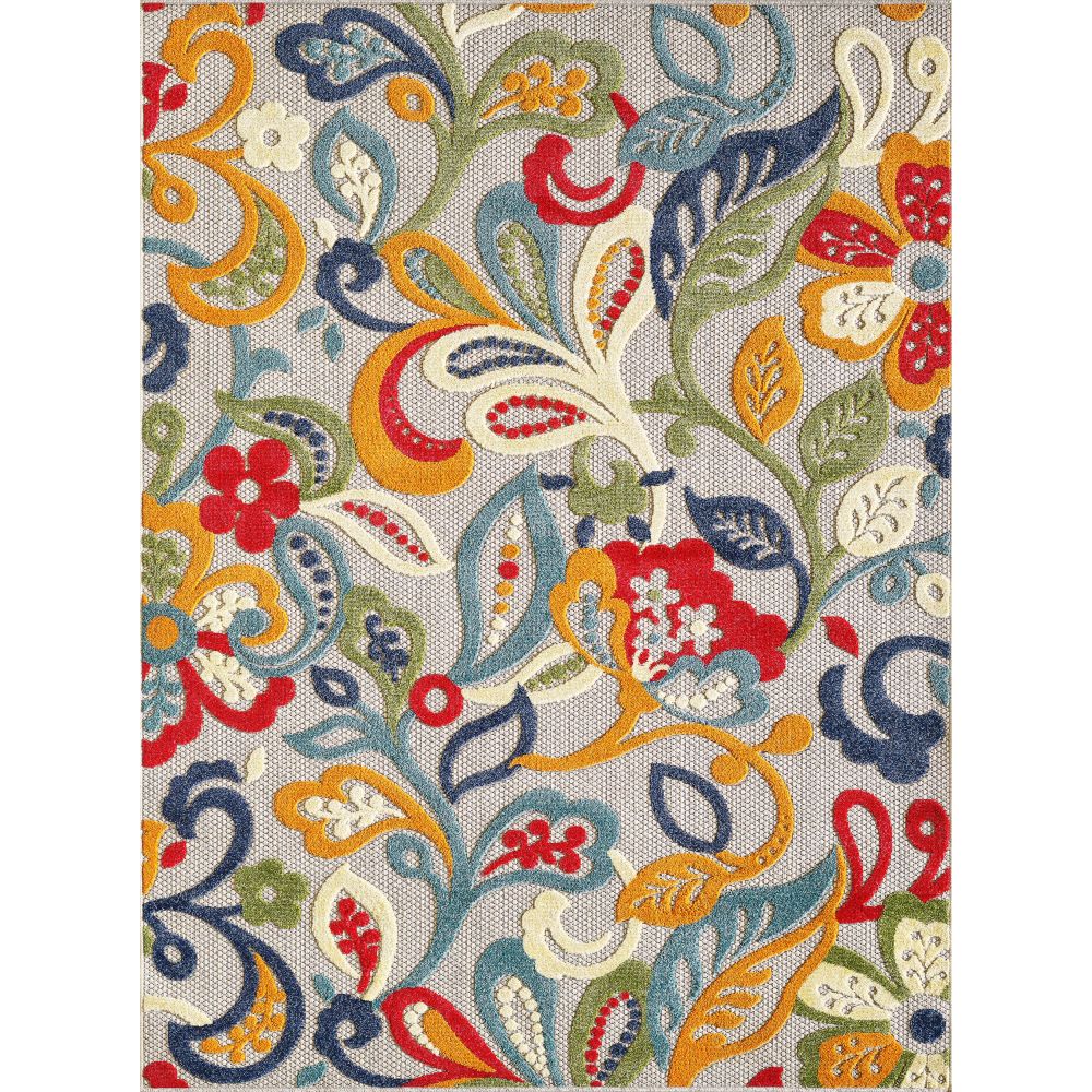 KAS CAA6929 Calla 2 Ft. 2 In. X 4 Ft.  Rectangle Rug in Ivory/Multi